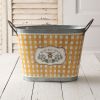 Busy Bee Hive Galvanized Bucket