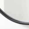 Round 36-inch Wall Mirror in Black - Living Room Bedroom Accent Bathroom Mirror