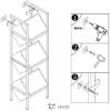 Rustic Farmhouse Industrial 3 Bin 36 Bottle Wine Rack Storage Display Shelf