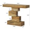 Modern Farmhouse 42-inch Entryway Accent Sofa Table in Light Brown Wood Finish