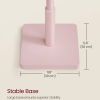 Modern Solid Wood Coat Rack Entryway Hall Tree Hat Stand in Pink