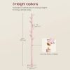 Modern Solid Wood Coat Rack Entryway Hall Tree Hat Stand in Pink