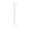 74-inch White Metal Coat Rack Entryway Hall Tree Umbrella Stand